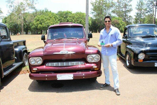 Melhor Pick Up, o público visitante escolheu o Chevrolet Brasil, ano 1963, do proprietário Bruno Bonifácio