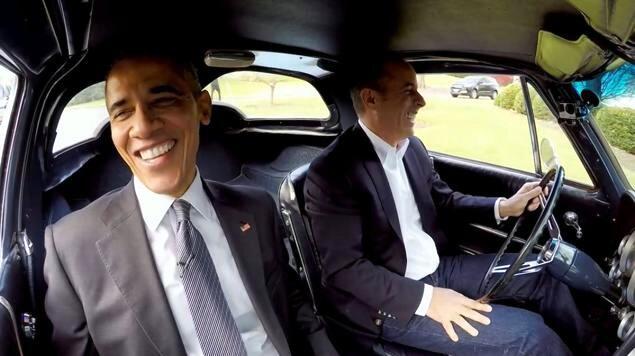 Obama: entrevista a bordo de clássico de Seinfeld