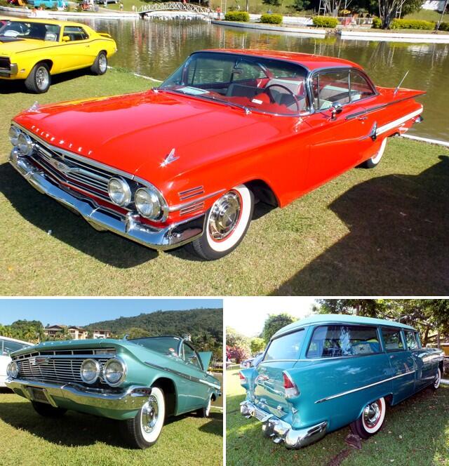 Acima, Impala 1960. Abaixo, Impala 1961 e