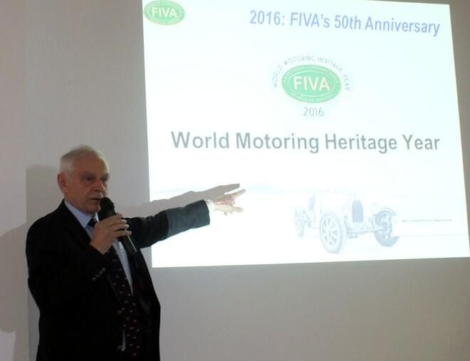 O Presidente da FIVA durante sua conferência
