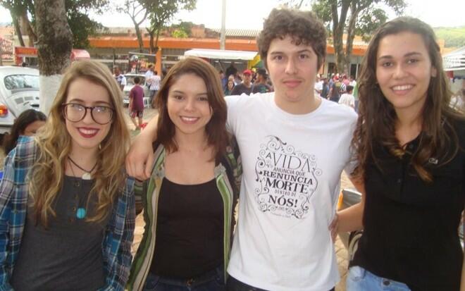 Júlia Vieira, Gleissy Castro, Éric Oliveira e Gabrielle Pedra