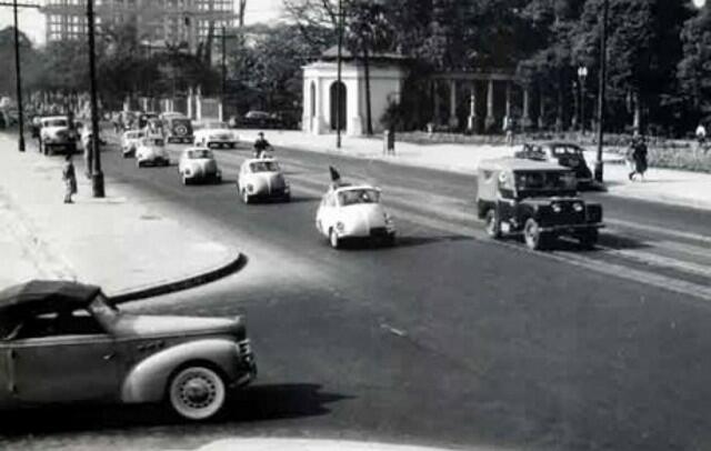 Desfile de lançamento. 5 de setembro de 1956