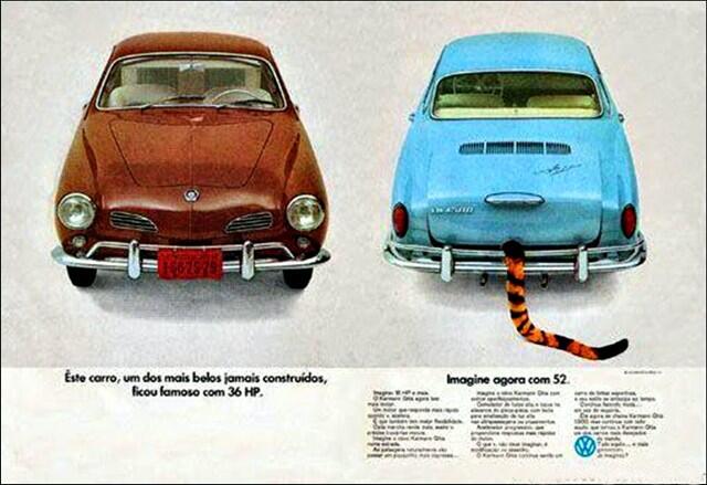 A propaganda de 1967 exaltava o motor 1500