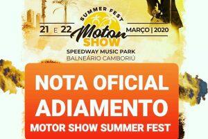 Motor Show Summer Fest 2020 - Balneário Camboriú