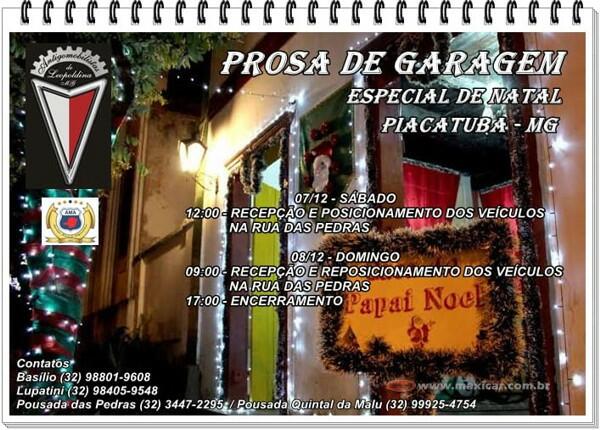 Prosa de Garagem Especial de Natal em Piacatuba