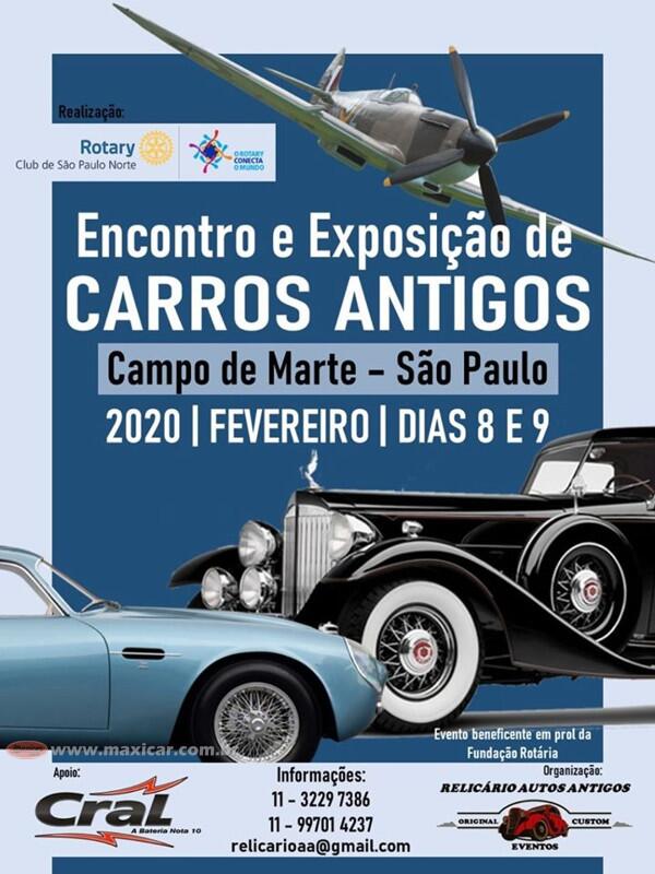 Encontro e Exposição de Carros Antigos em Campo de Marte