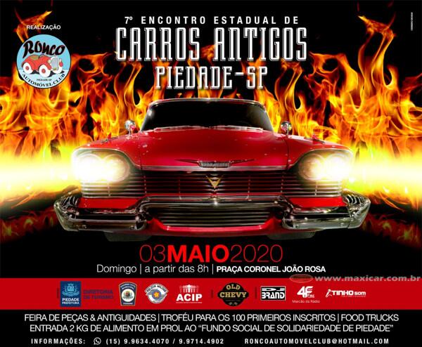 7º Encontro Estadual de Carros Antigos de Piedade SP