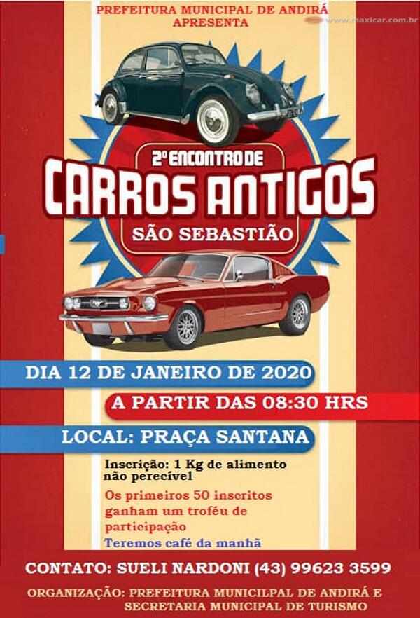 2 º Encontro de Carros Antigos São Sebastião - Andirá, PR