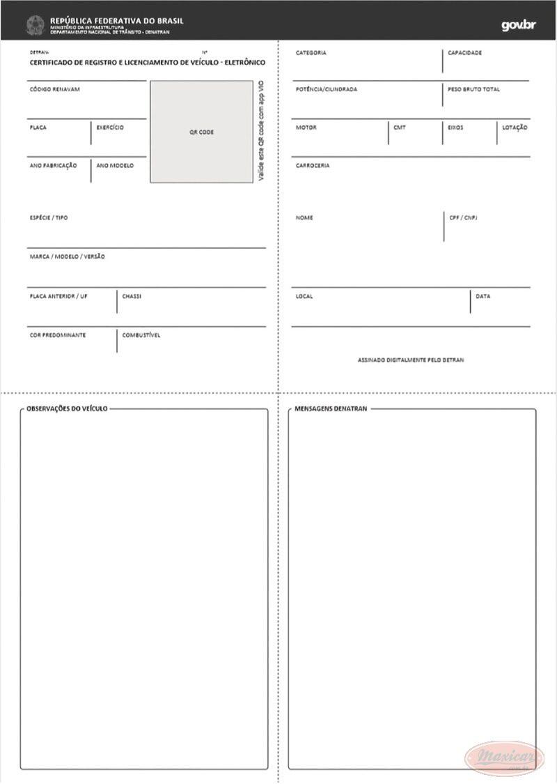 Licenciamento anual digital CRLV-e