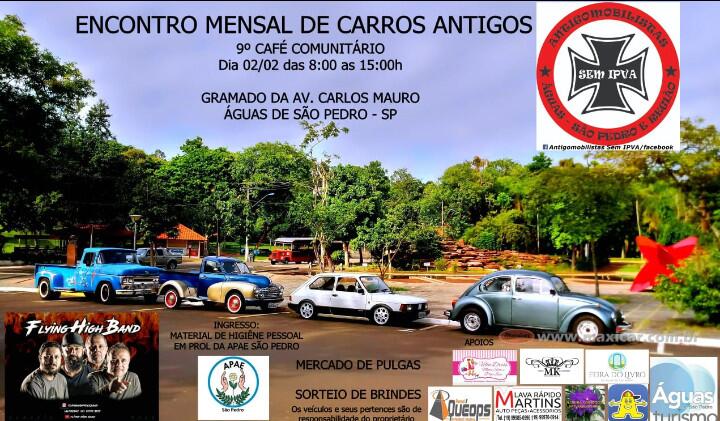 Encontro Mensal de Carros Antigos e Café Comunitário