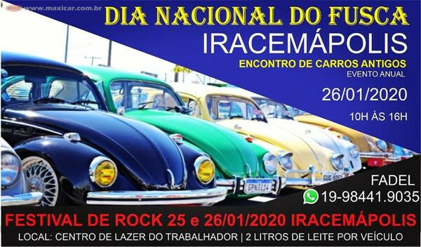 Dia Nacional do Fusca em Iracemópolis SP