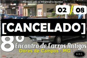 8º Encontro de Carros Antigos de Dores de Campos cancelado