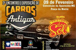 3º Encontro e Exposição de Carros Antigos em Conceição da Aparecida