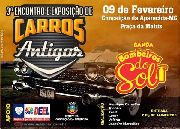 3º Encontro e Exposição de Carros Antigos em Conceição da Aparecida