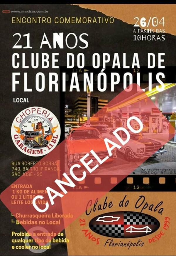 Encontro Comemorativo 21 Anos do Clube do Opala de Florianópolis