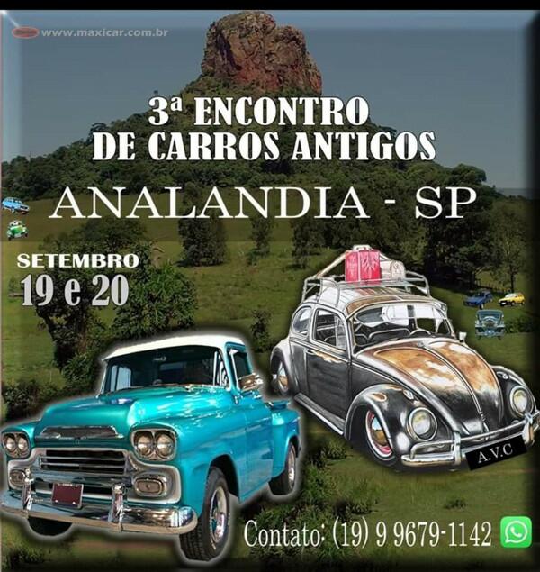 3º Encontro de Carros Antigos de Analandia