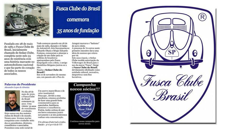 Fusca Clube do Brasil comemora 35 anos de Fundação