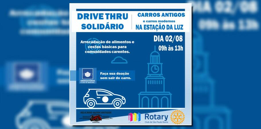 Drive Thru Solidário na Estação da Luz, SP