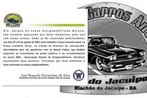 Clube de Carros Antigos Vale do Jacuipe - BA