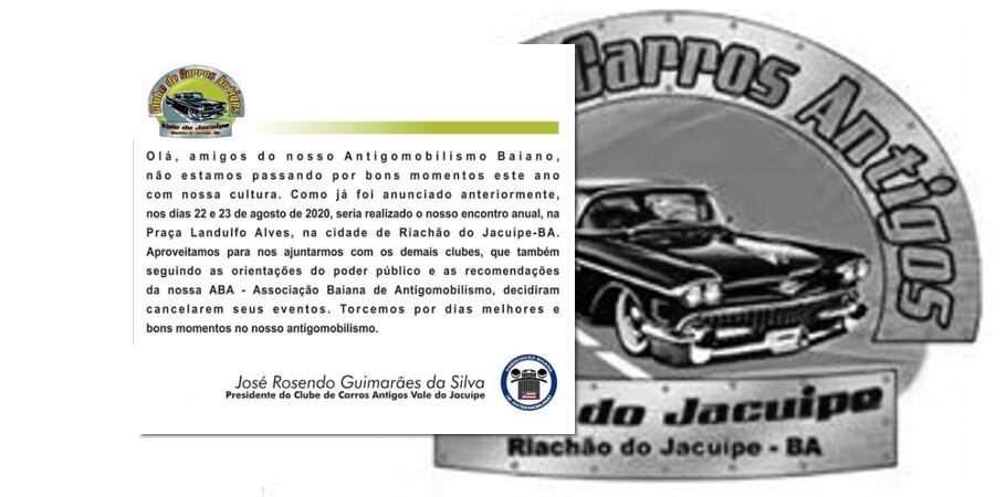 Clube de Carros Antigos Vale do Jacuipe - BA
