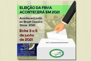 Eleição da FBVA acontecerá em 2021