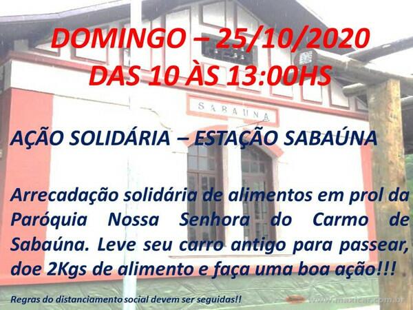 Ação Solidária na Estação Sabaúna