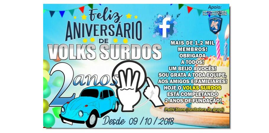 Volks Surdos do Brasil comemora 2 anos de fundação