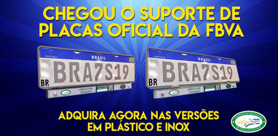 FBVA lança suporte de placas para veículos de coleção