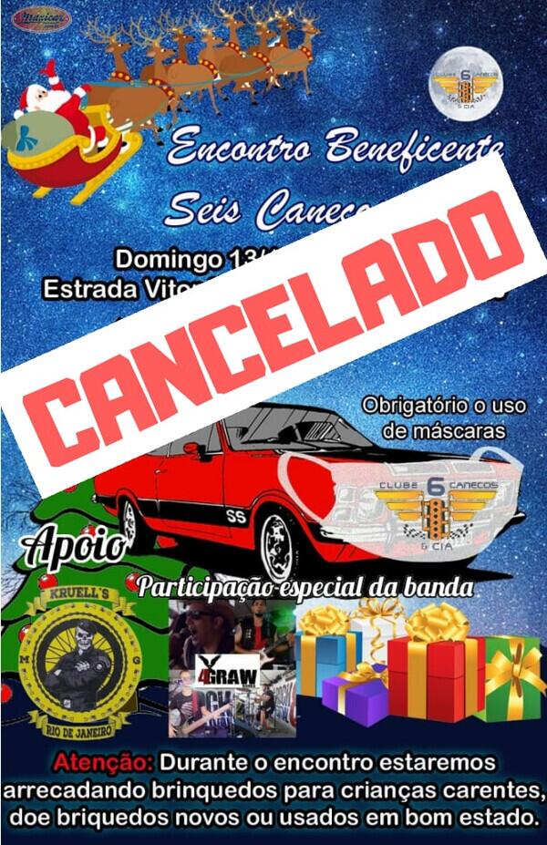 CANCELADO Encontro Beneficente Seis Canecos