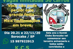 Terceiro Aniversario KCS - Kombi Clube Sorocaba