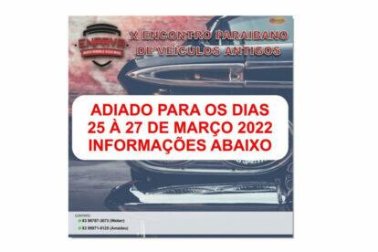X Encontro Paraibano de Veículos Antigos