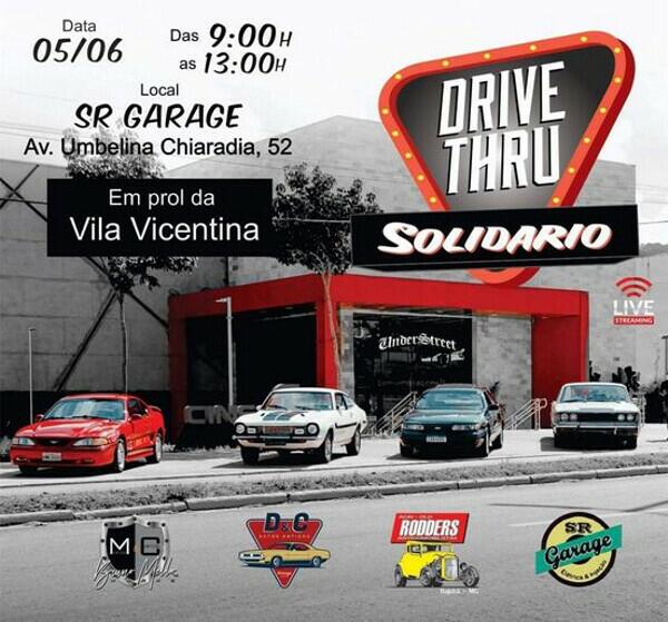 Drive Thru Solidário em prol da Vila Vicentina