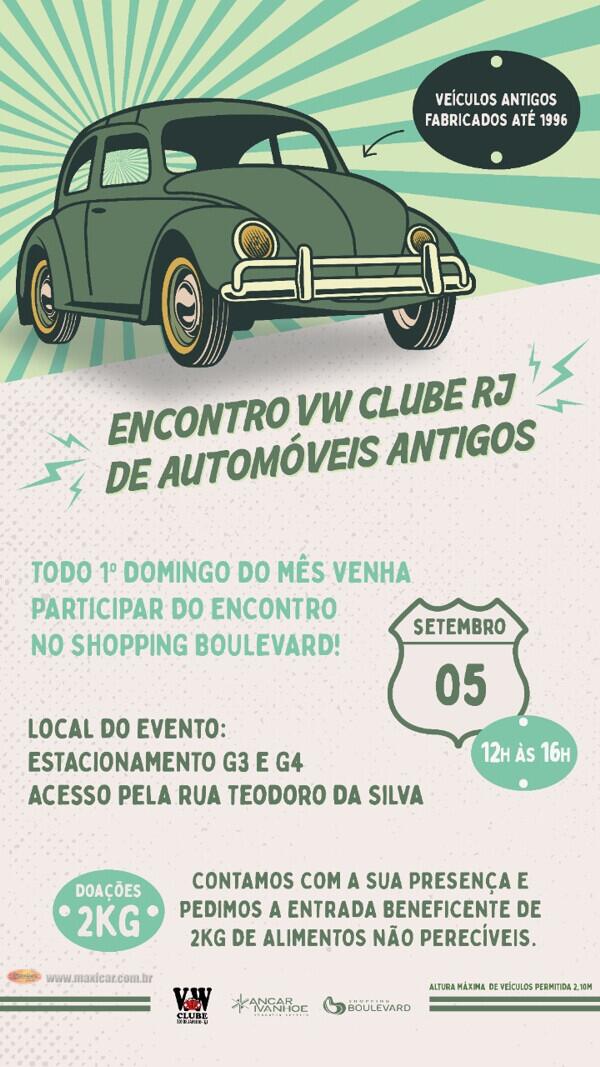 Encontro VW Clube RJ de Automóveis Antigos