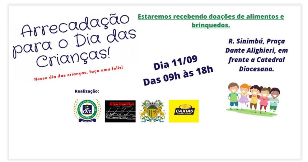 Arrecadação para o Dia das Crianças em Caxias do Sul rs