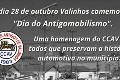 CCAV - Clube de Carros Antigos de Valinhos comemora o Dia municipal do antigomobilismo
