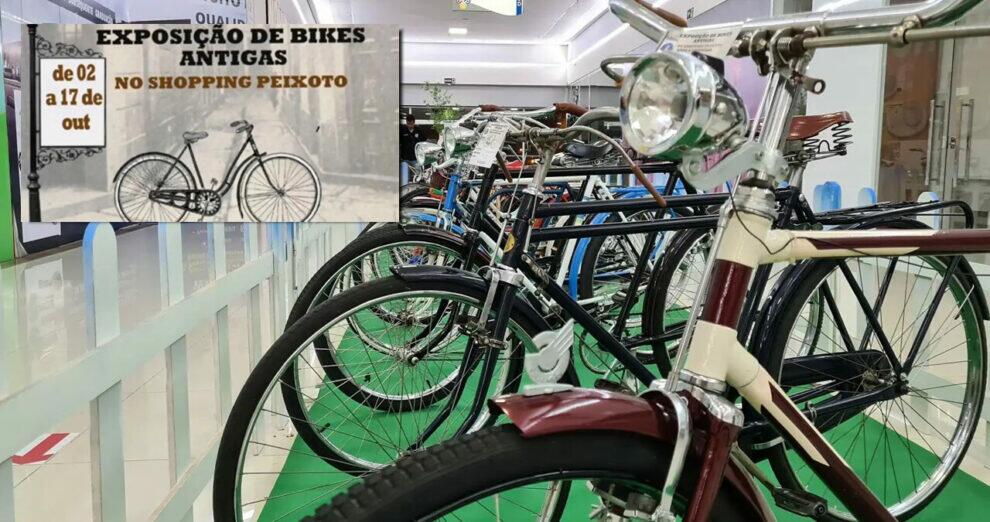 Exposição de Bikes Antigas no Shopping Peixoto em Itabaiana
