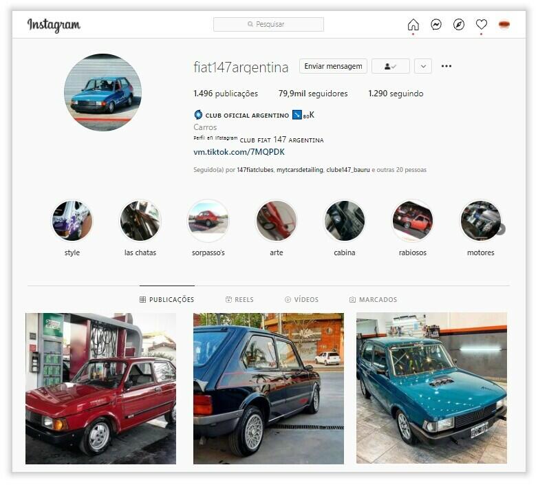 perfis instagram carros antigos
