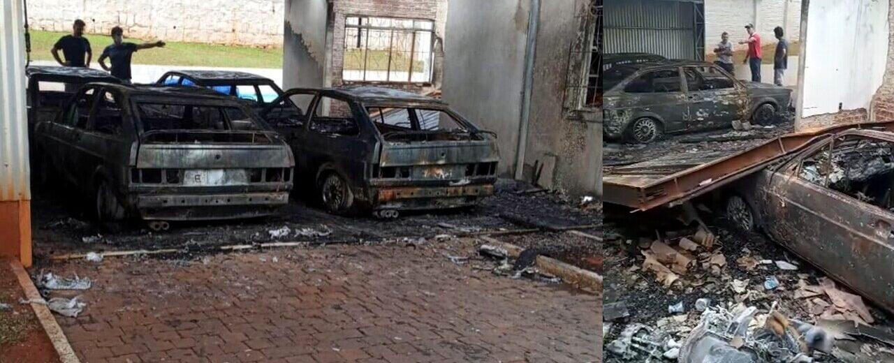 VWs Gol GTi incêndio