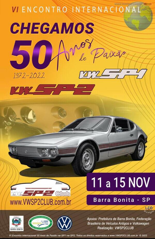 VI Encontro Internacional 50 anos de paixão VW-S1 e VW-SP2