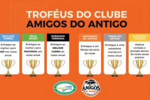 categorias de premiação no anual dos amigos do Antigo de Teresópolis