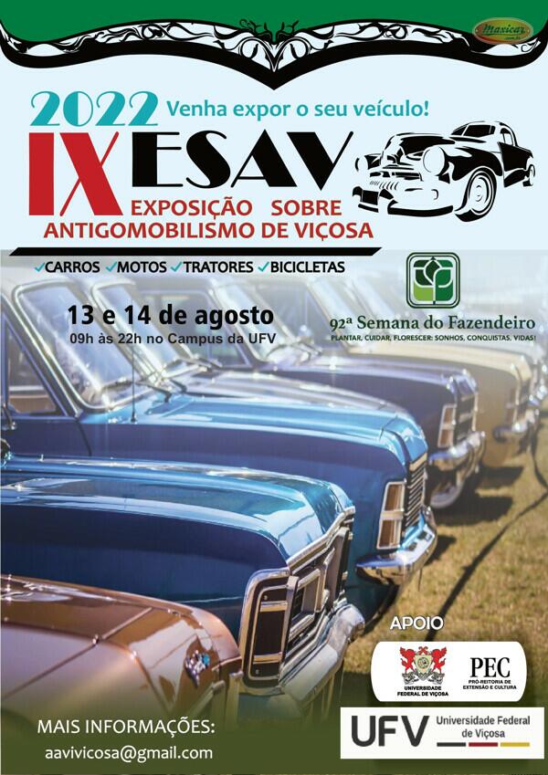 IX ESAV - Exposição sobre Antigomobilismo de Viçosa