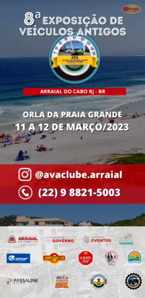 8ª Exposição de Veículos Antigos de Arraial do Cabo 2023