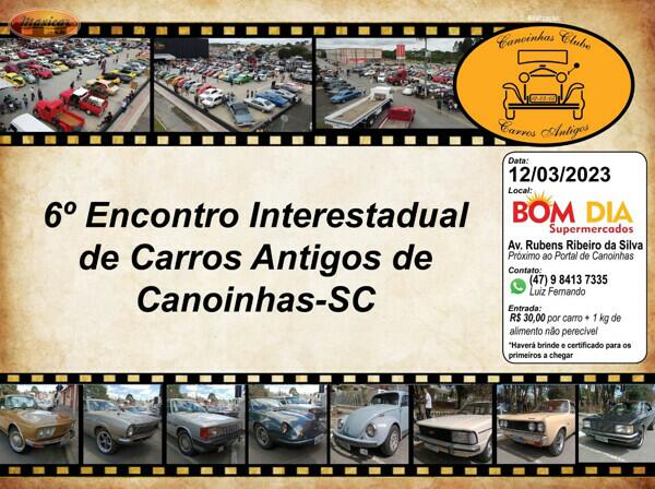 6º Encontro Interestadual de Carros Antigos de Canoinhas