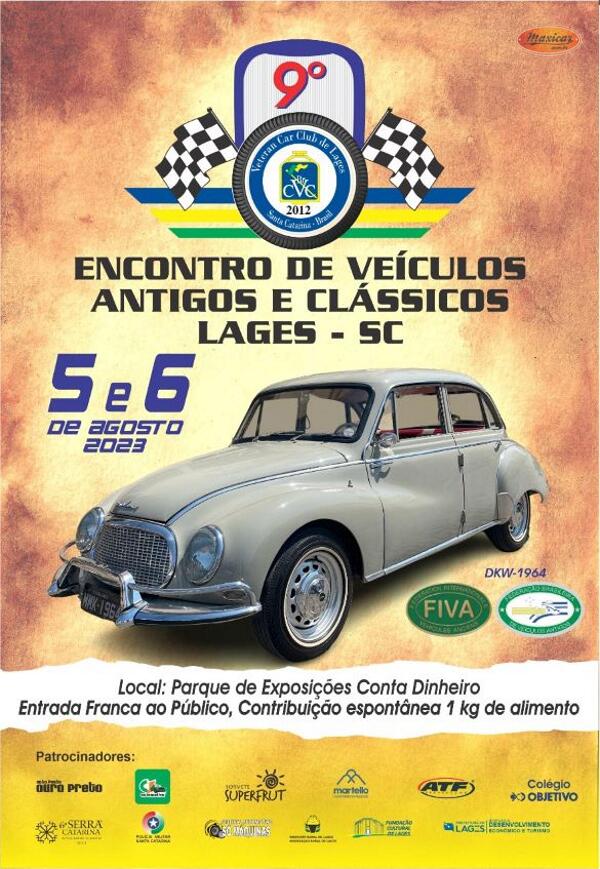 9º Encontro de Veículos Antigos e Clássicos de Lages