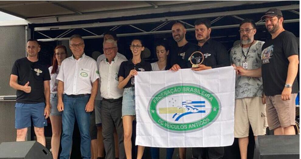 Cerimônia de filiação à FBVA do Volks Clube de Carazinho e da Associação Clube Antigos Tapera