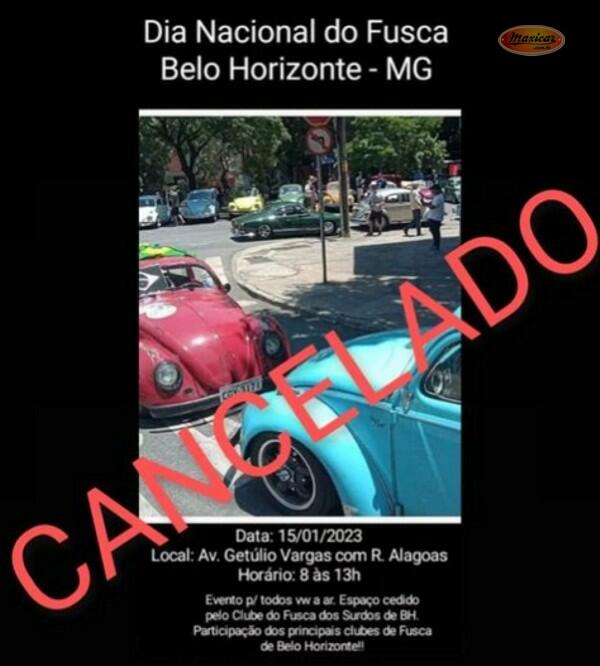 CANCELADO Dia Nacional do Fusca – Belo Horizonte