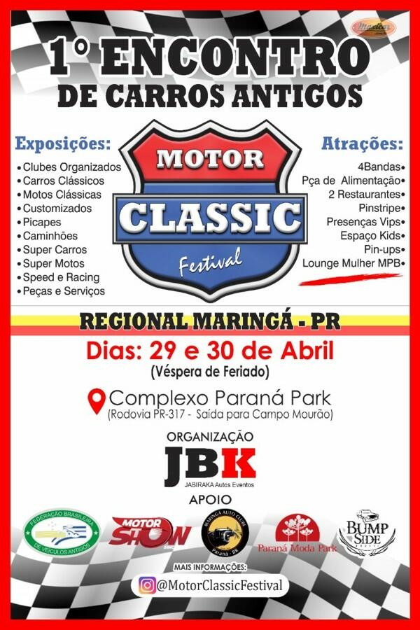 1º Encontro de Carros Antigos Motor Classic Festival
