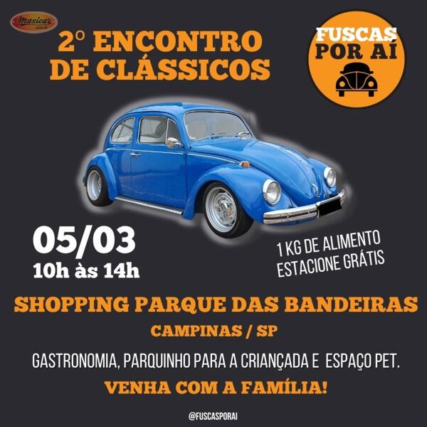 2º Encontro de Carros Antigos Fuscas Por Aí