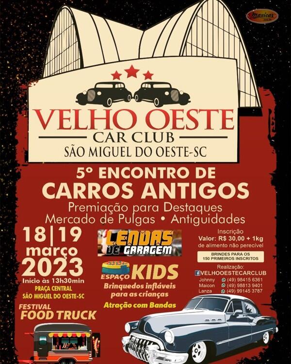 5º Encontro de Carros Antigos Velho Oeste Car Clube