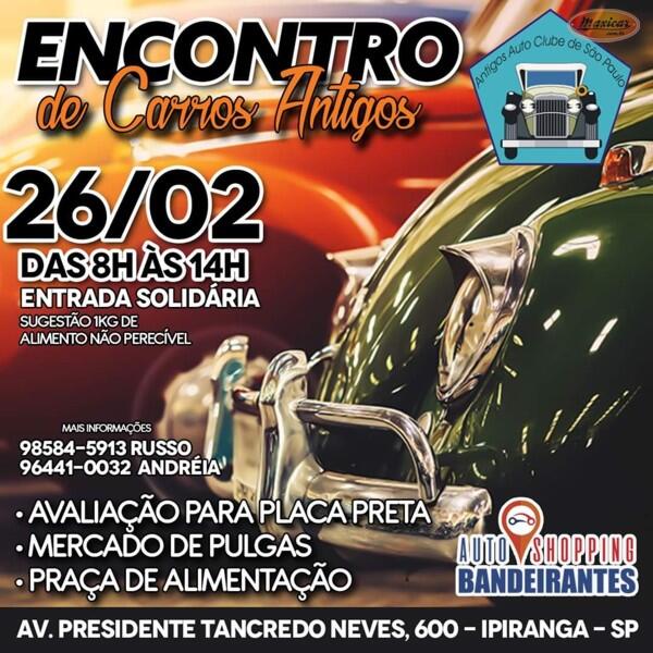 Encontro de Carros Antigos Auto Shopping Bandeirantes